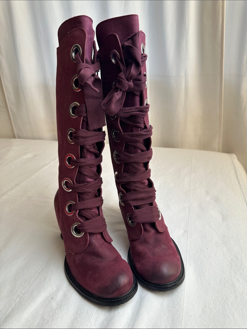 John Fluevog Women’s Lace-Up Knee Boots